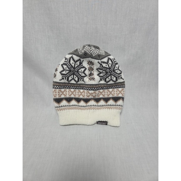 Mukluks Accessories - MukLuks Knit Winter Hat Snowflake Reversible Beanie